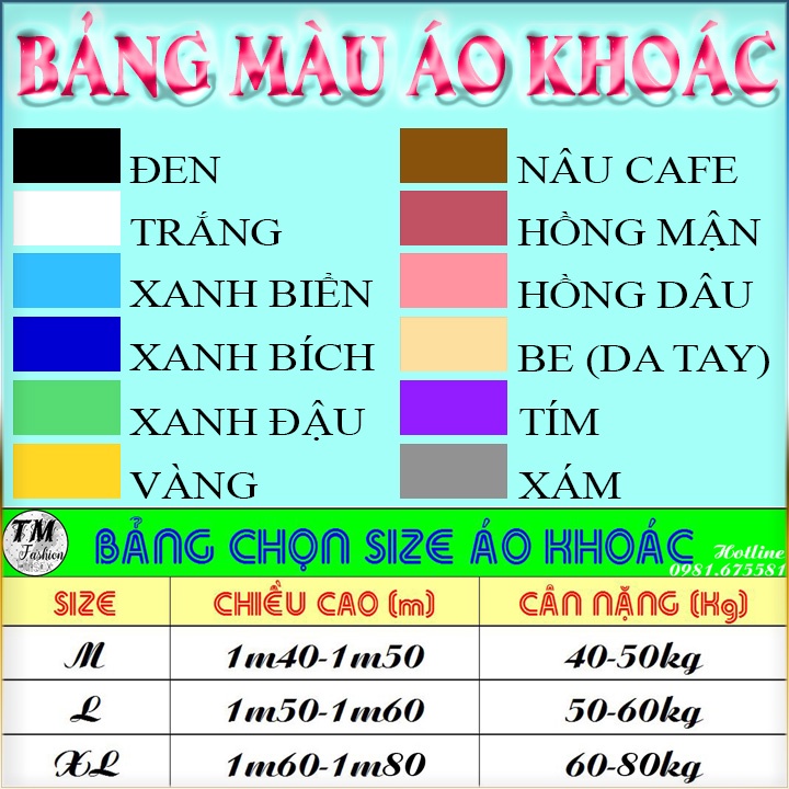 ÁO HOODIE BASIC Nỉ Bông Cao Cấp (HD1000 - Full Size Full Màu)