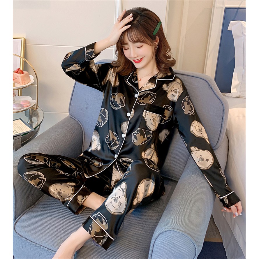 Set đồ ngủ bằng lụa satin dành cho nữ | BigBuy360 - bigbuy360.vn