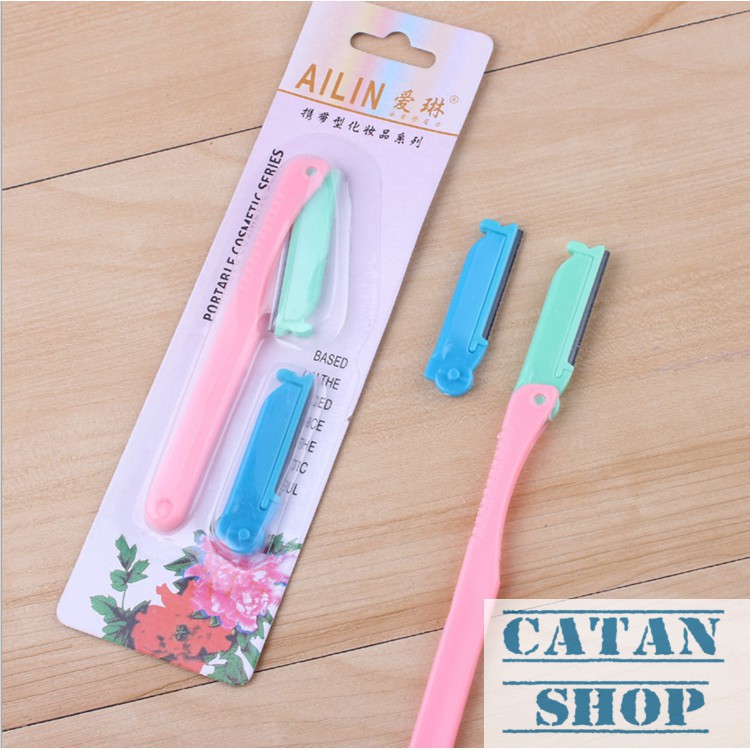 dao tự tỉa chân mày có 3 đầu thay thế