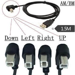 Cáp máy in usb 2.0 a male sang usb b b b b b b b 90 độ dây cáp 150cm bm