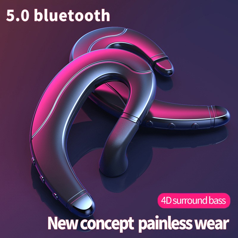 Tai Nghe Bluetooth 5.0 Móc Tai Truyền Âm Qua Xương