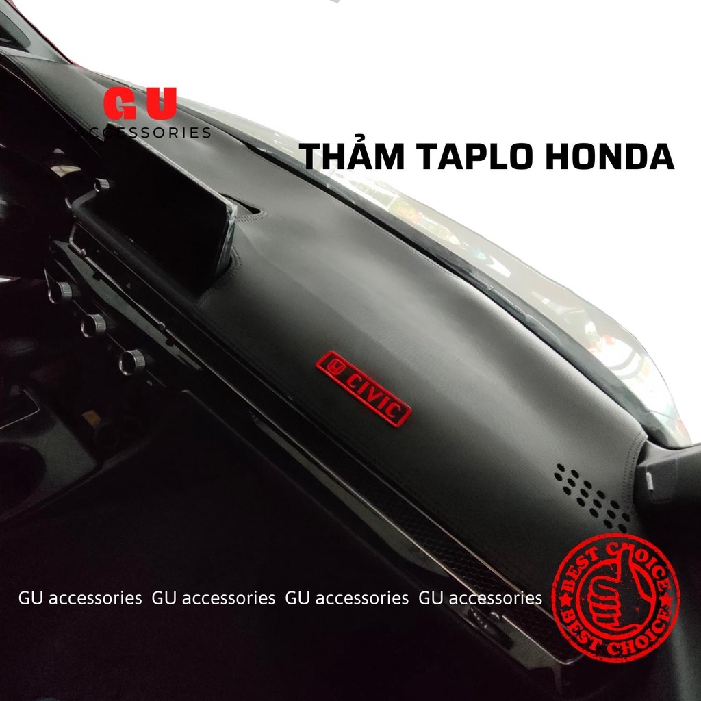 Thảm taplo xe ô tô HONDA Accord Brio City CRV HRV Jazz chất liệu da cao cấp chống nóng hiệu quả hàng chính hãng GU