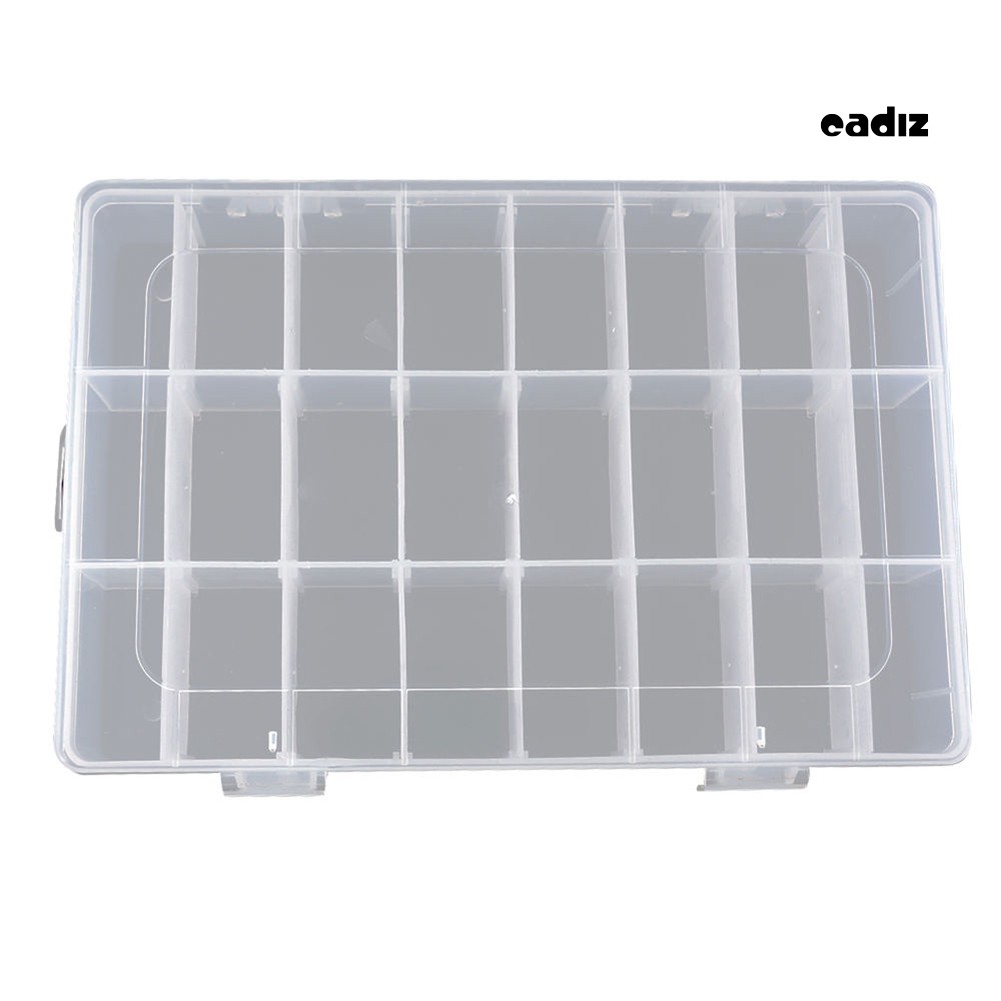 Hộp Nhựa Đựng Phụ Kiện Câu Cá 24 / 15 / 8 Ngăn Tiện Lợi