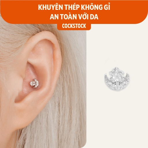 Khuyên tai đá MoonStar Big CockStock