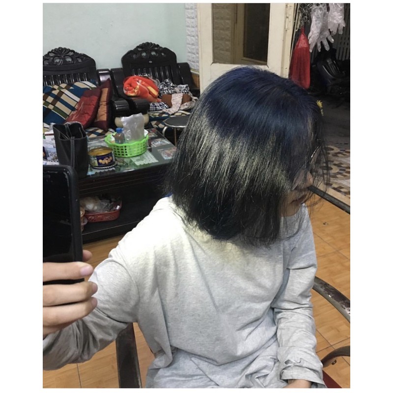 Thuốc nhuộm màu than chì(không tẩy) tặng kèm trợ dưỡng, găng tay | BigBuy360 - bigbuy360.vn