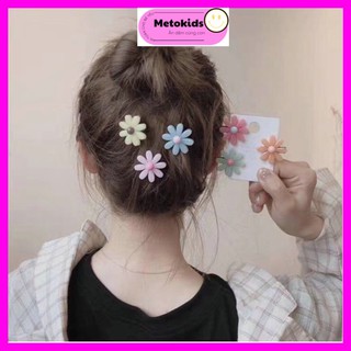 Kẹp tóc hình hoa nhỏ xinh phong cách Hàn Quốc dễ thương