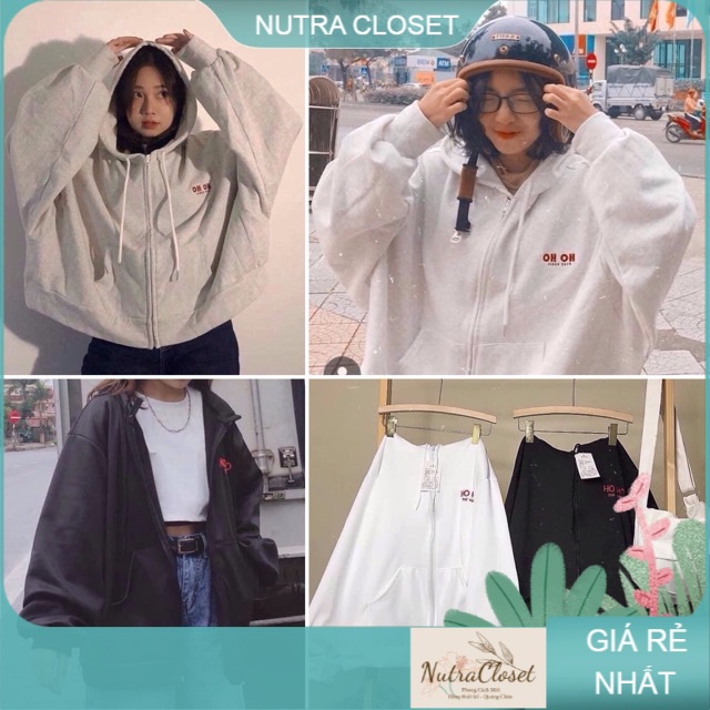Áo khoác ulzzang nỉ ngoại hoho