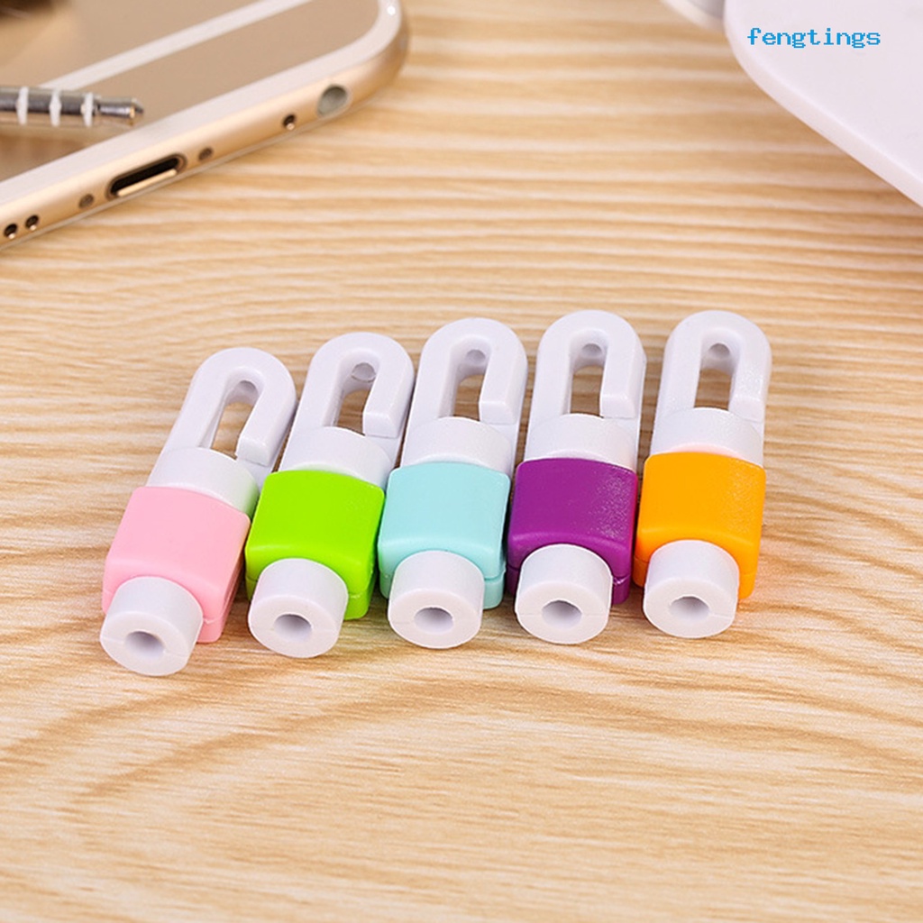 Set 5 Kẹp Giữ Dây Cáp/Tai Nghe/Dây Cáp Bằng Silicone Thông Dụng