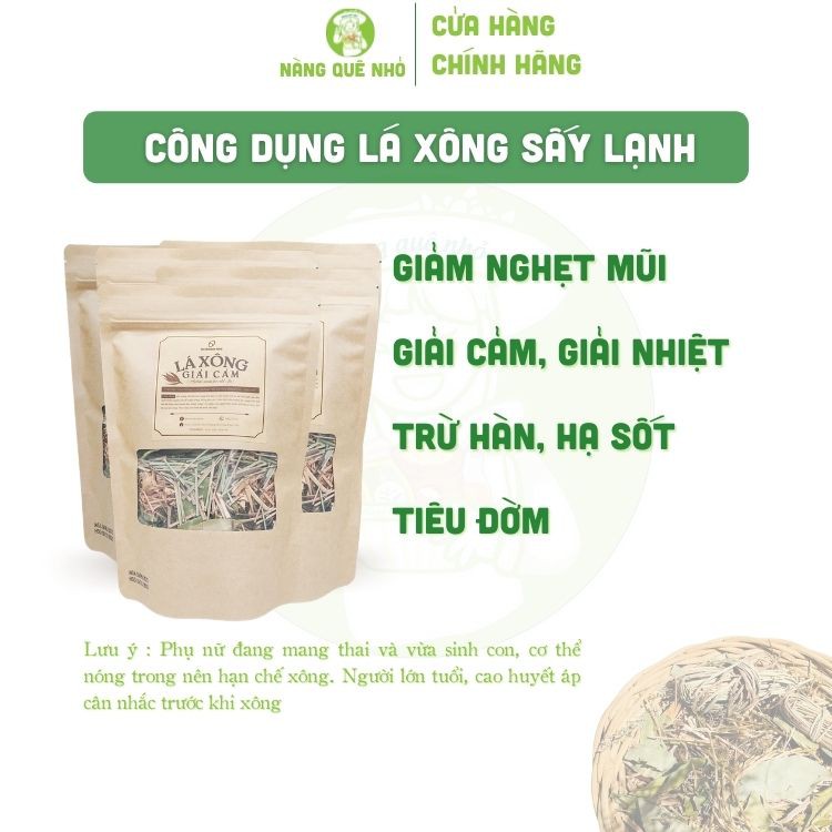 Lá Xông Giải Cảm The Moshav Farm Thảo Mộc Tự Nhiên Tăng Cường Đề Kháng Combo 10 gói