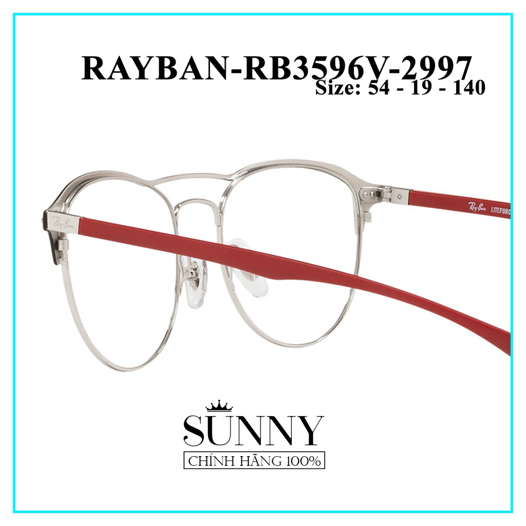 RB3596V (2 màu mới nhất) - gọng kính thời trang Rayban, sp có kèm tem chống hàng giả của bộ công an