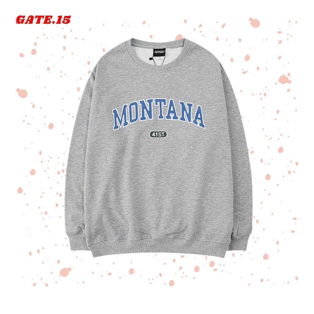 [IB ĐỂ ĐƯỢC TƯ VẤN SIZE CHUẨN] Áo Sweater nỉ bông Montana dáng unisex | BigBuy360 - bigbuy360.vn