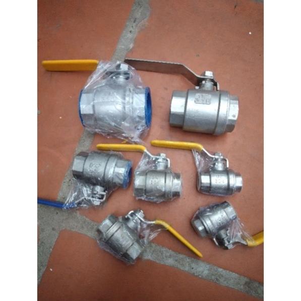 van gạt, khóa, van bi nồi phở zen 21 , 27, 34 ,42, 48 , 60 inox 201 , 304.