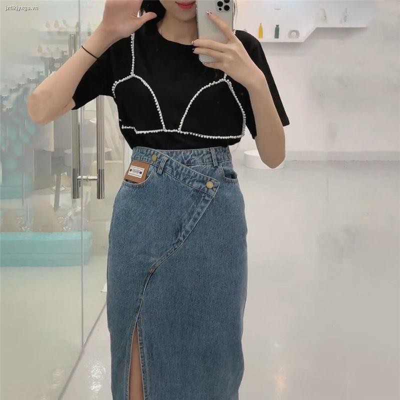 Chân Váy Jeans Chữ A Lưng Cao Thời Trang Cho Nữ | BigBuy360 - bigbuy360.vn