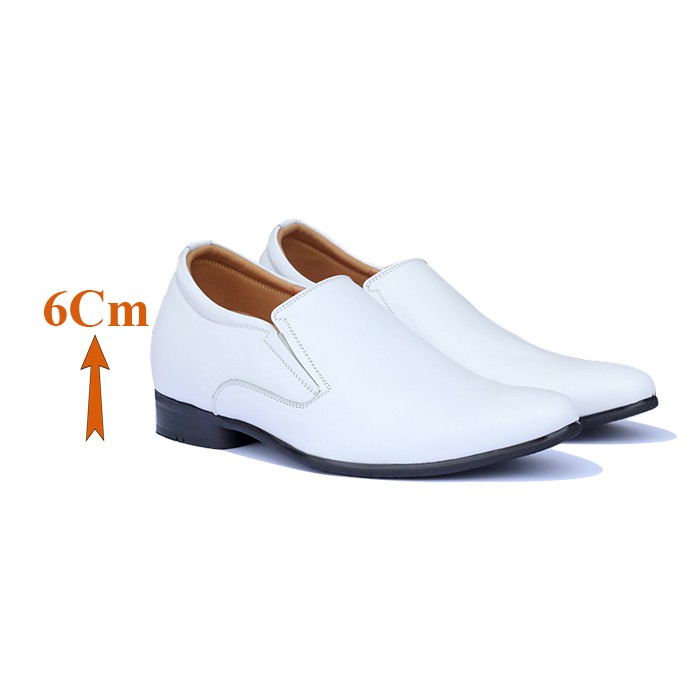 GIÀY CAO NAM T&TRA - CAO 6CM – S925 TRẮNG - DA BÒ THẬT 100%