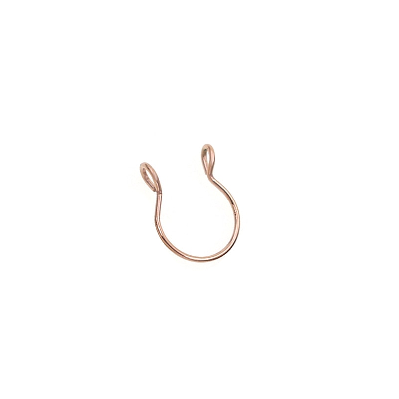 Khuyên Mũi Dạng Kẹp Không Xỏ Đính Đá Zircon Giả Thời Trang Cho Nam Và Nữ