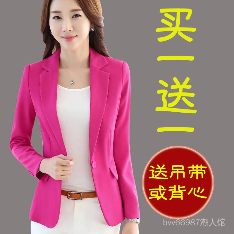 Áo Khoác Vest Ôm Dáng Phong Cách Hàn Quốc Thời Trang Thu Đông Cho Nữ
