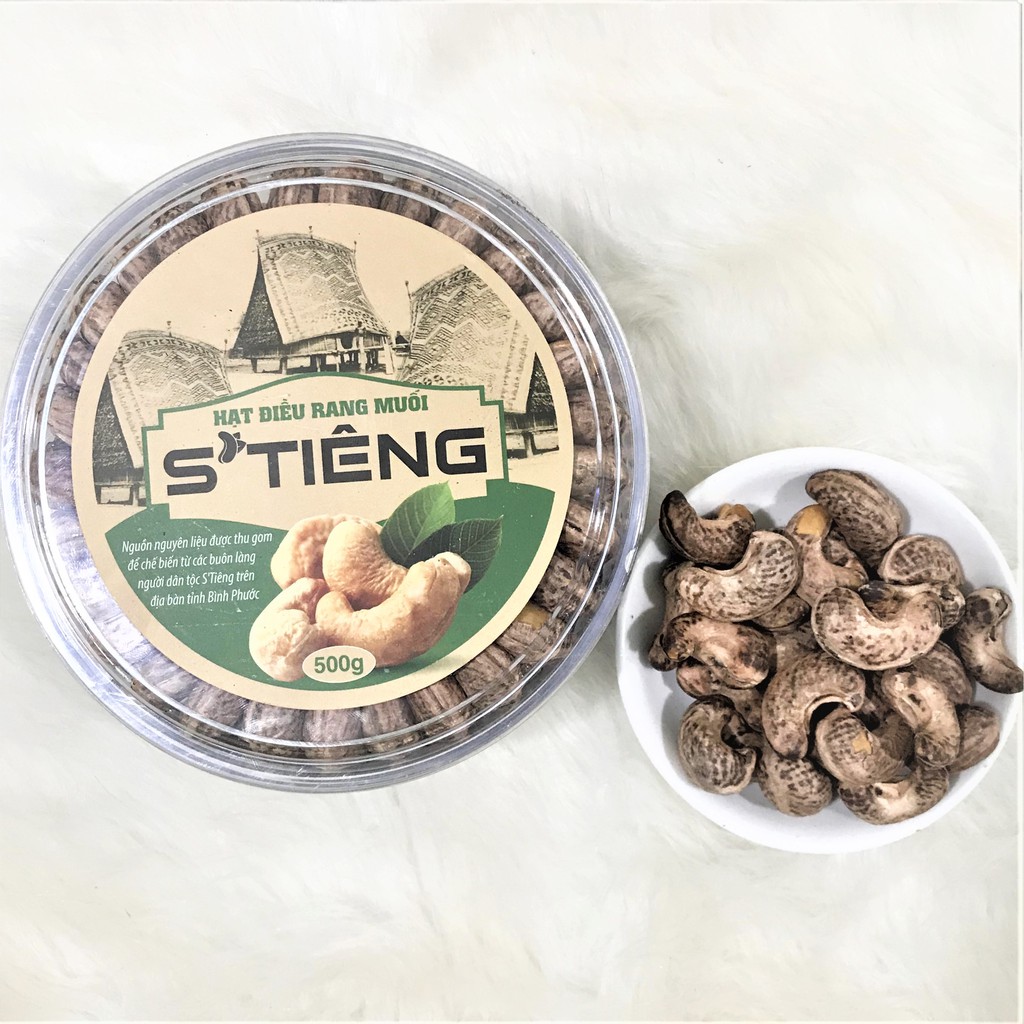 500Gr Hạt Điều Rang Muối Loại A+ Cao cấp STiêng Hộp Tròn | BigBuy360 - bigbuy360.vn