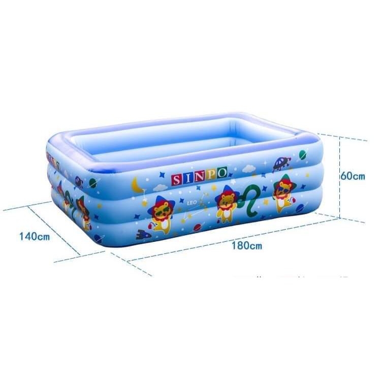 Bể Bơi Phao 3 Tầng Hàng Đẹp , chất dày dặn đủ size 1m2 1m3 1m5 1m8 2m1 kèm Miếng Vá và Keo Vá Cho Bé và Gia đình