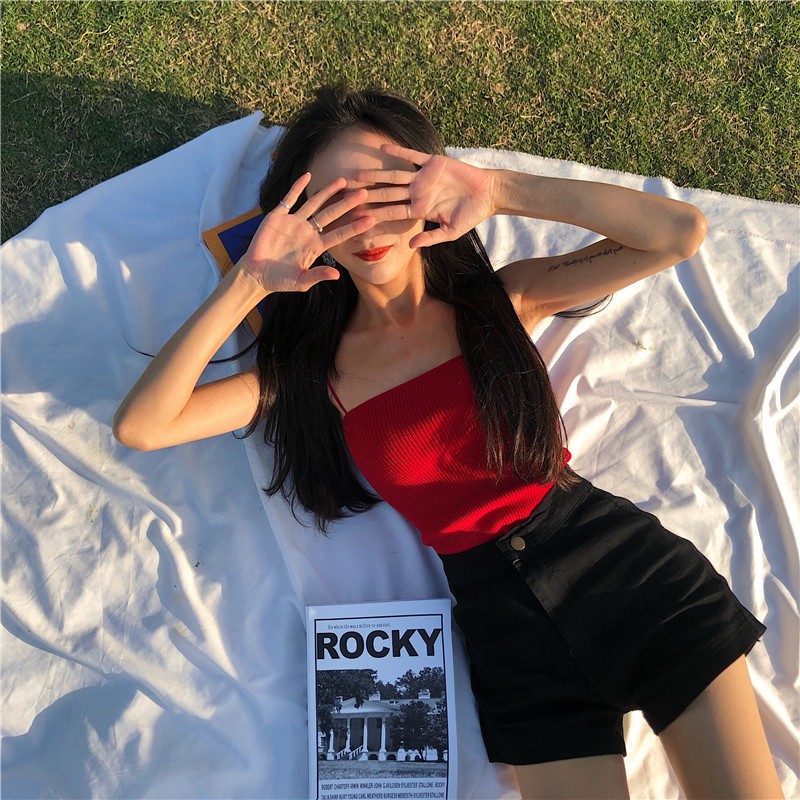 QUẦN SHORT DENIM ÔM LƯNG CAO