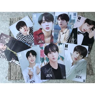 Poster Jin BTS 8 tấm có chữ kí