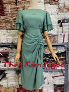Đầm công sở dự tiệc maxi tay rũ rút thân
