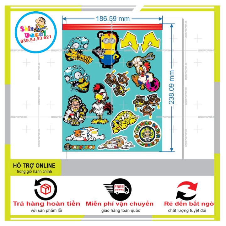 LOGO STICKER DÁN XE MÁY L 02 - SHINDECAL2