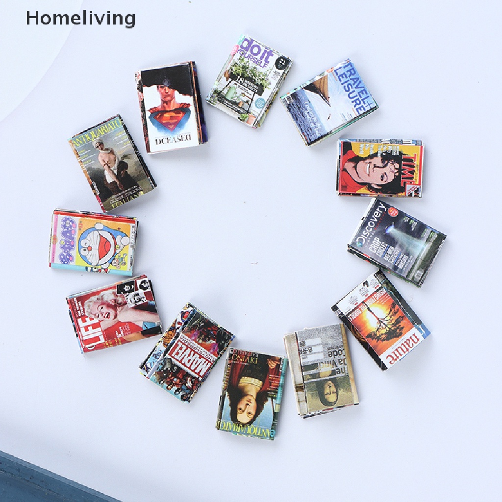 Set 12 Mô Hình Quyển Sách Truyện Tranh Trang Trí Nhà Búp Bê