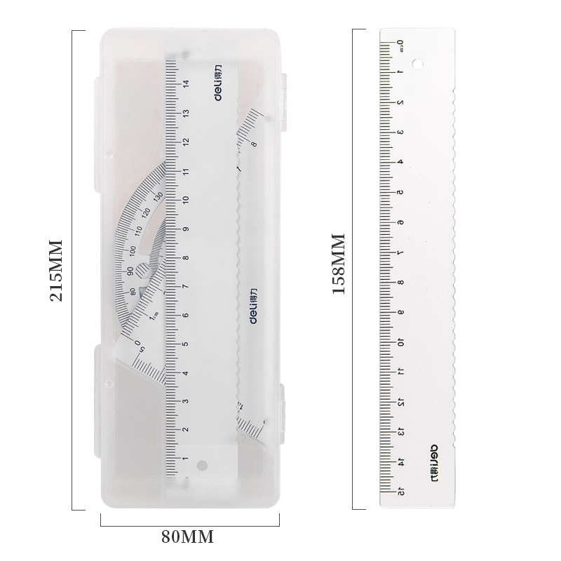 Bộ thước đo Deli 6022 bằng chất liệu kim loại bền bỉ tiện dụng