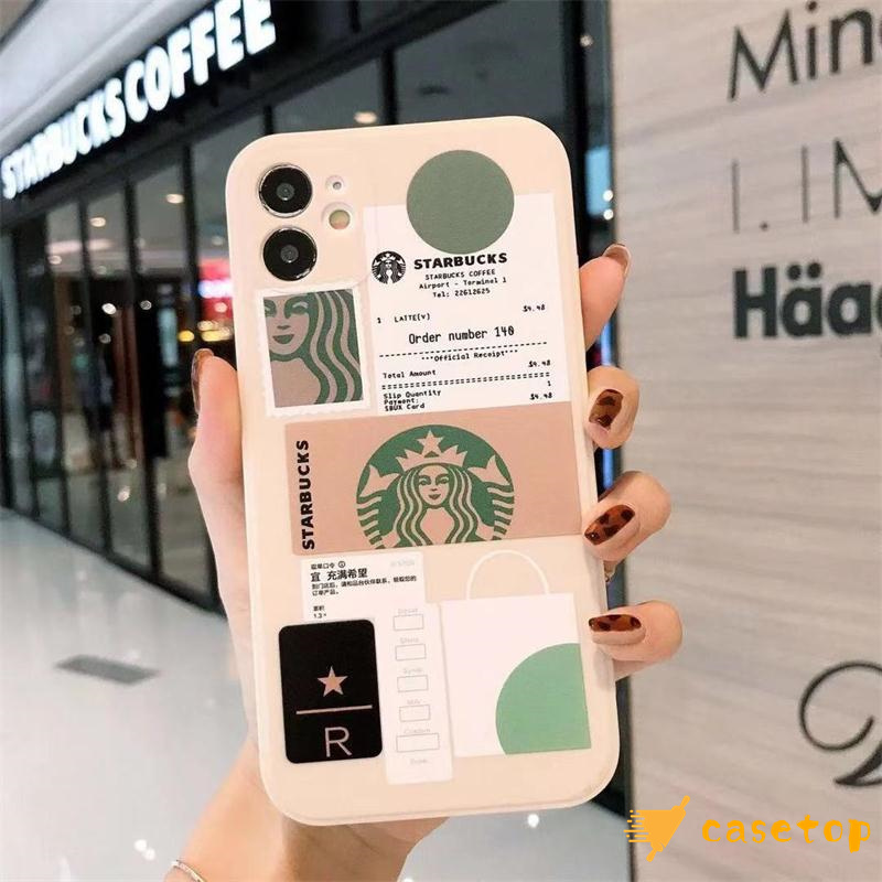 Ốp điện thoại silicon mềm in hình logo Starbucks cho Iphone 11 12 6 6s 7 8 Plus Xr X Xs Max Se 2020 11pro 12pro Max