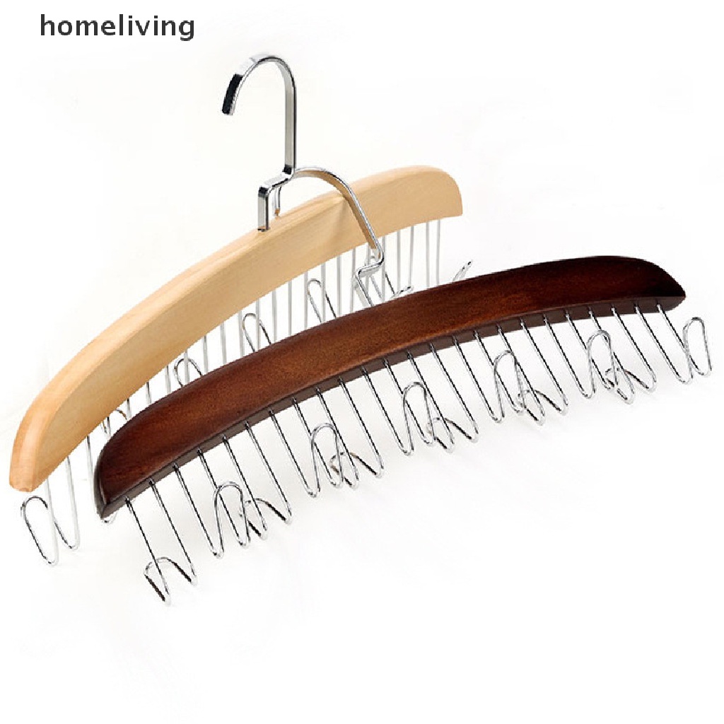 Giá Đỡ Thắt Lưng / Cà Vạt Bằng Gỗ 12 / 24 Móc Đa Năng