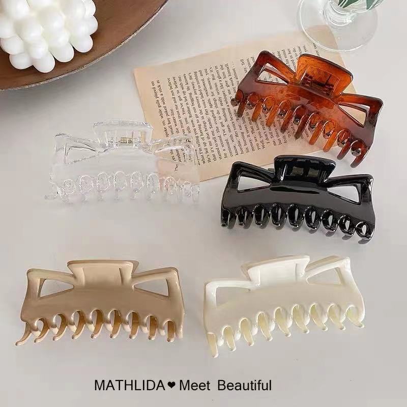 Kẹp Tóc Cá Mập 5Cm*14cm Thiết Kế Đơn Giản Thời Trang Cho Nữ