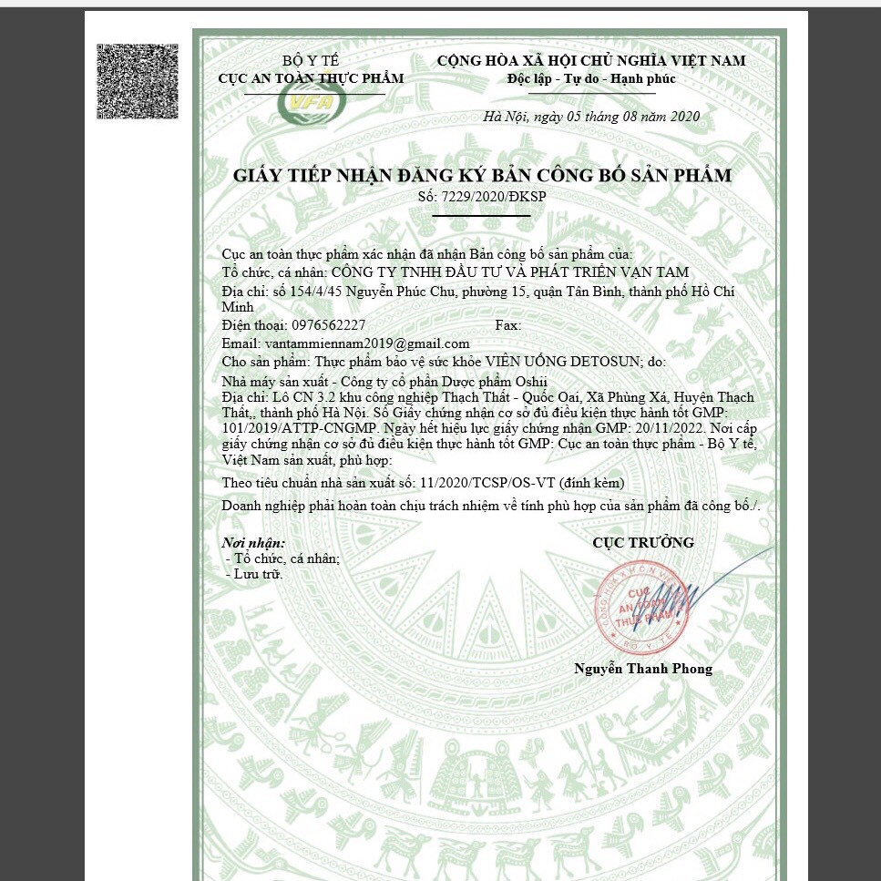 VIÊN UỐNG CHỐNG NẮNG DETOSUN