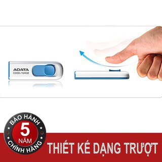 USB 2.0 16Gb ADATA C008 (Đen phối đỏ)