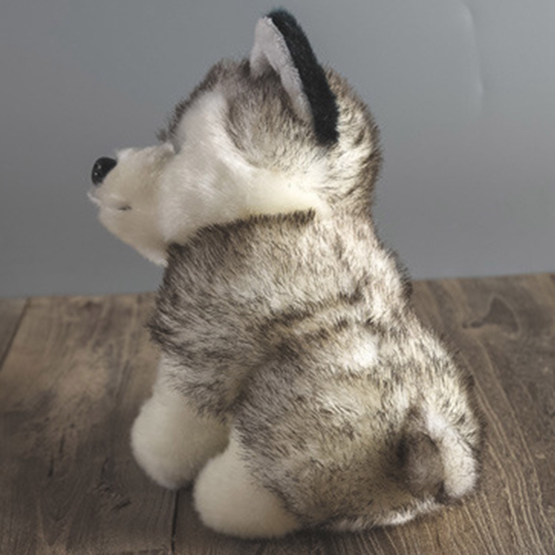 Chó Husky Nhồi Bông 18cm Xinh Xắn Cho Bé