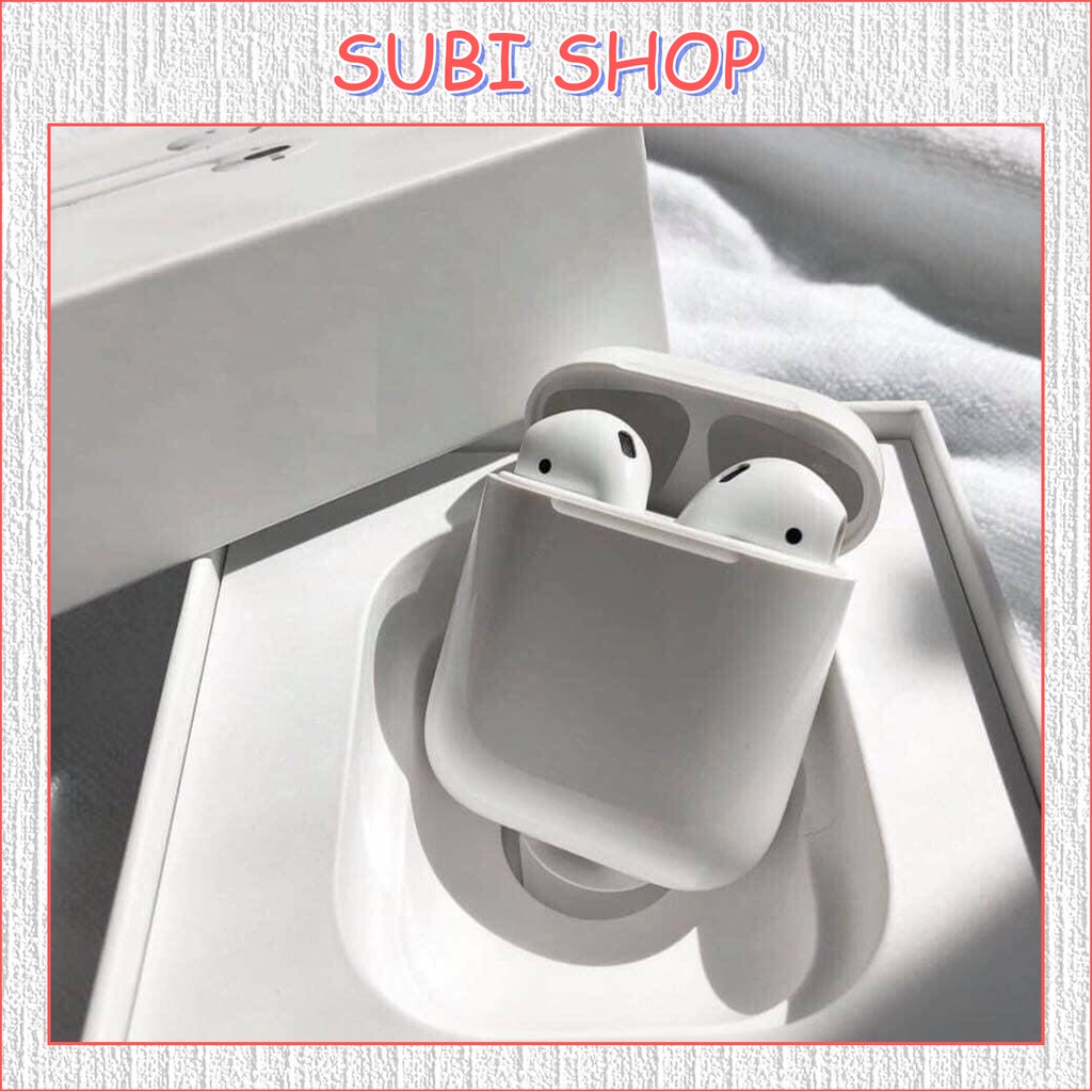 Tai Nghe AirPod Thế Hệ 2, Kết Nối Bluetooth 5.0, Định Vị, Đổi Tên, Chất lượng âm thanh cực hay - Bảo Hành 1 Đổi 1