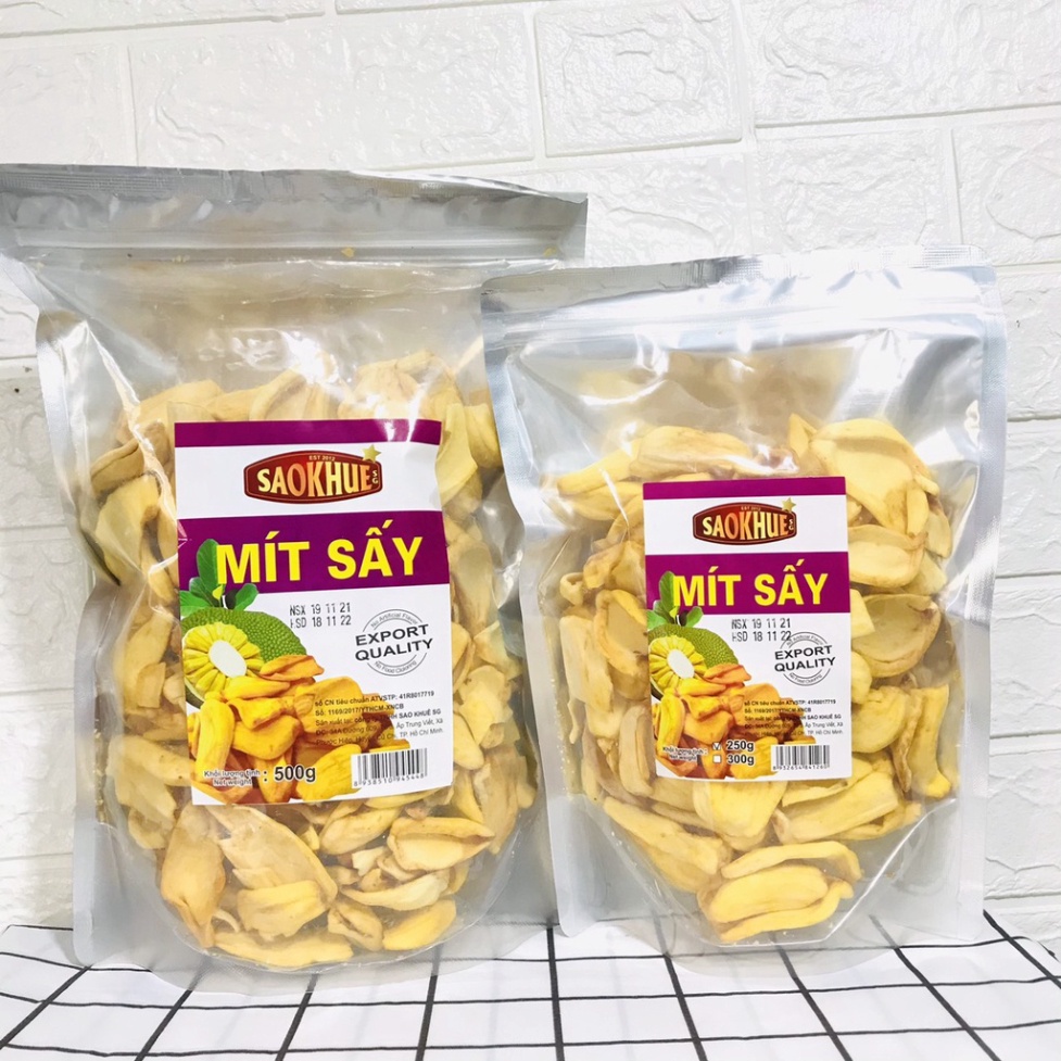 Mít sấy giòn Sao Khuê nguyên cánh 250G/500G