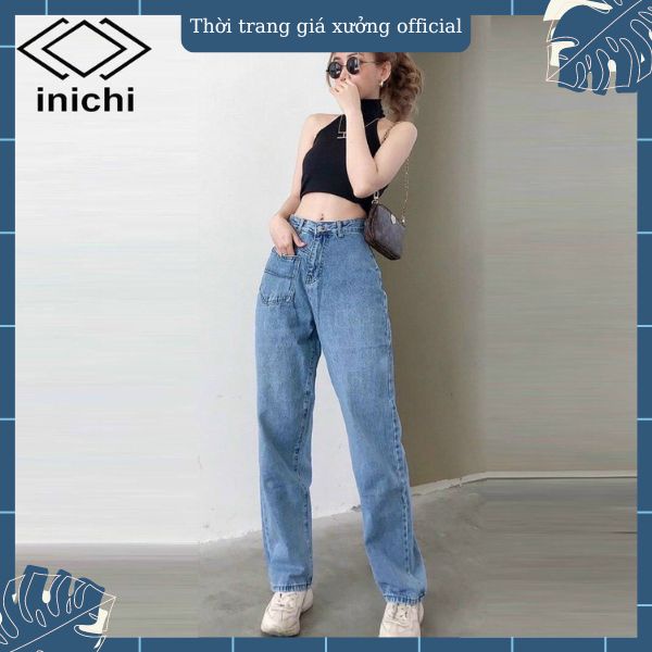 QUẦN SỚ BÒ ỐNG RỘNG TÚI TRƯỚC