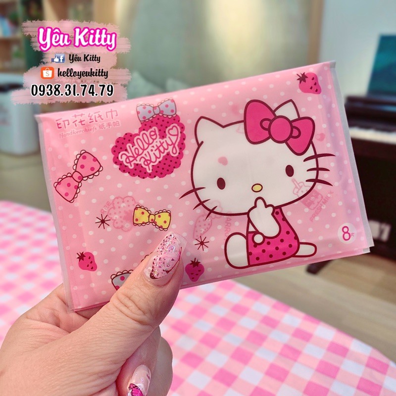 KHĂN GIẤY BỎ TÚI HELLO KITTY