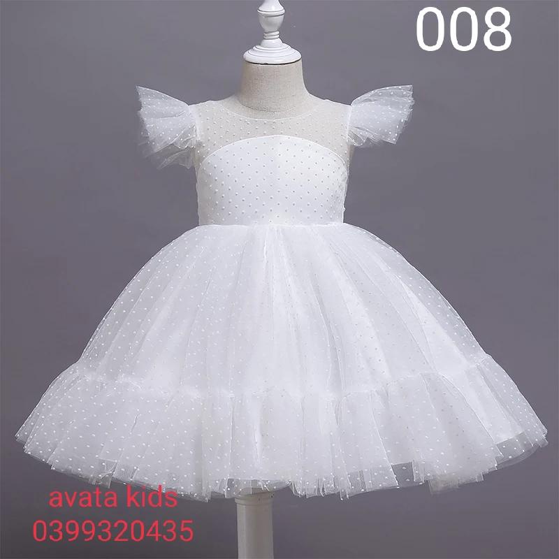 váy công chúa bé gái ,[FreeShip]  váy trẻ em 8-40kg chấm bi mã 008