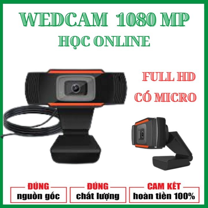 Webcam Máy Tính, Camera Có Mic 1080mp Cho Laptop Học Online Qua ZOOM/Trực Tuyến - Hội Họp - Gọi Video Hình Ảnh Sắc Nét