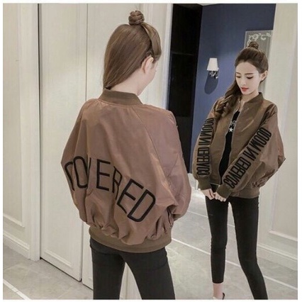 Áo Khoác Gió Nữ Có Chữ COVERED AK38