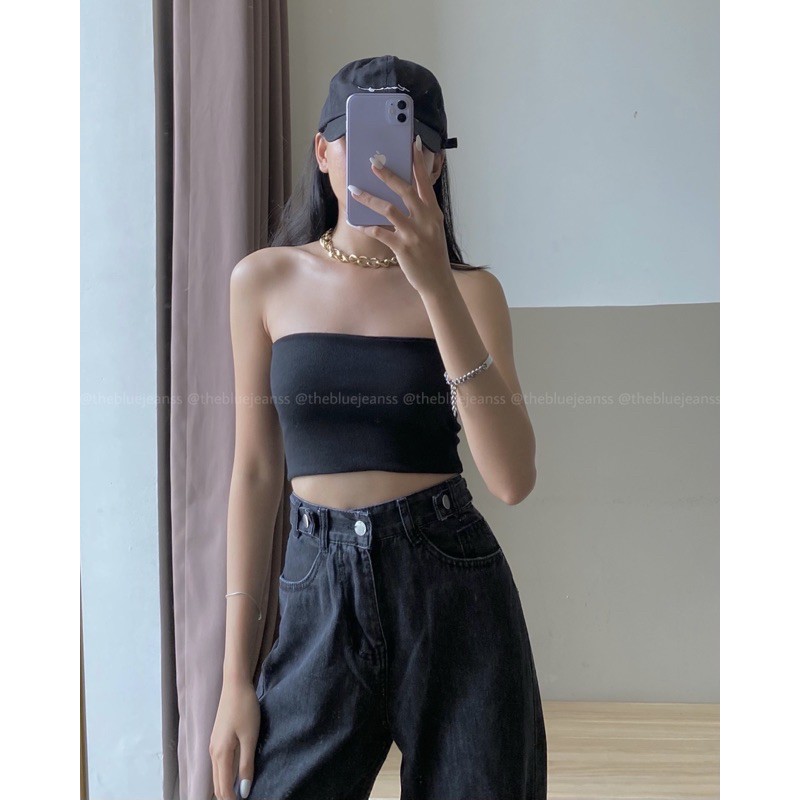 Áo Ống Thun Gân May 2 Lớp
