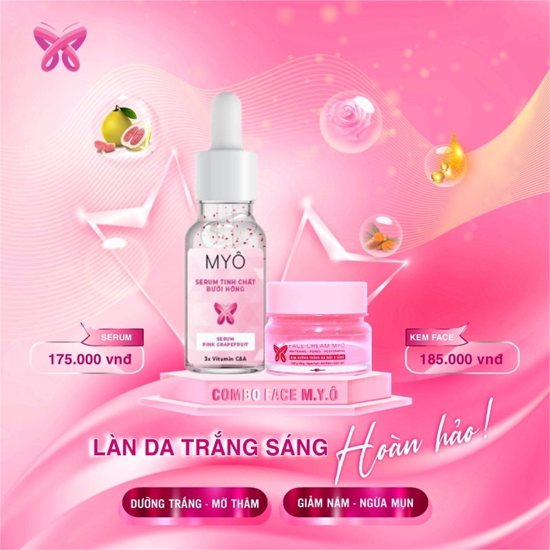 [CHÍNH HÃNG] COMBO SERUM + FACE 2TẦNG Dưỡng TrẮng Da Căng Bóng Mỗi Ngày