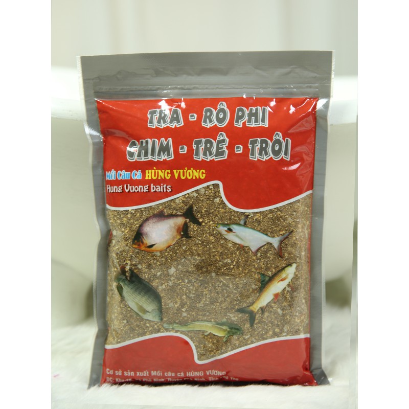 Mồi câu cá rô phi 500gr đặc trị cá rô phi, cá chim, cá trôi, cá trê