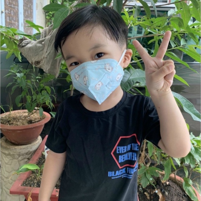 Khẩu Trang Y Tế Trẻ Em size Nhỡ (10 Cái/Hộp) HM95 Mẫu Cho Bé Trai, Bé Gái Từ 3-10 Tuổi, Khẩu Trang Hoạ Tiết Ngỗ Nghĩnh