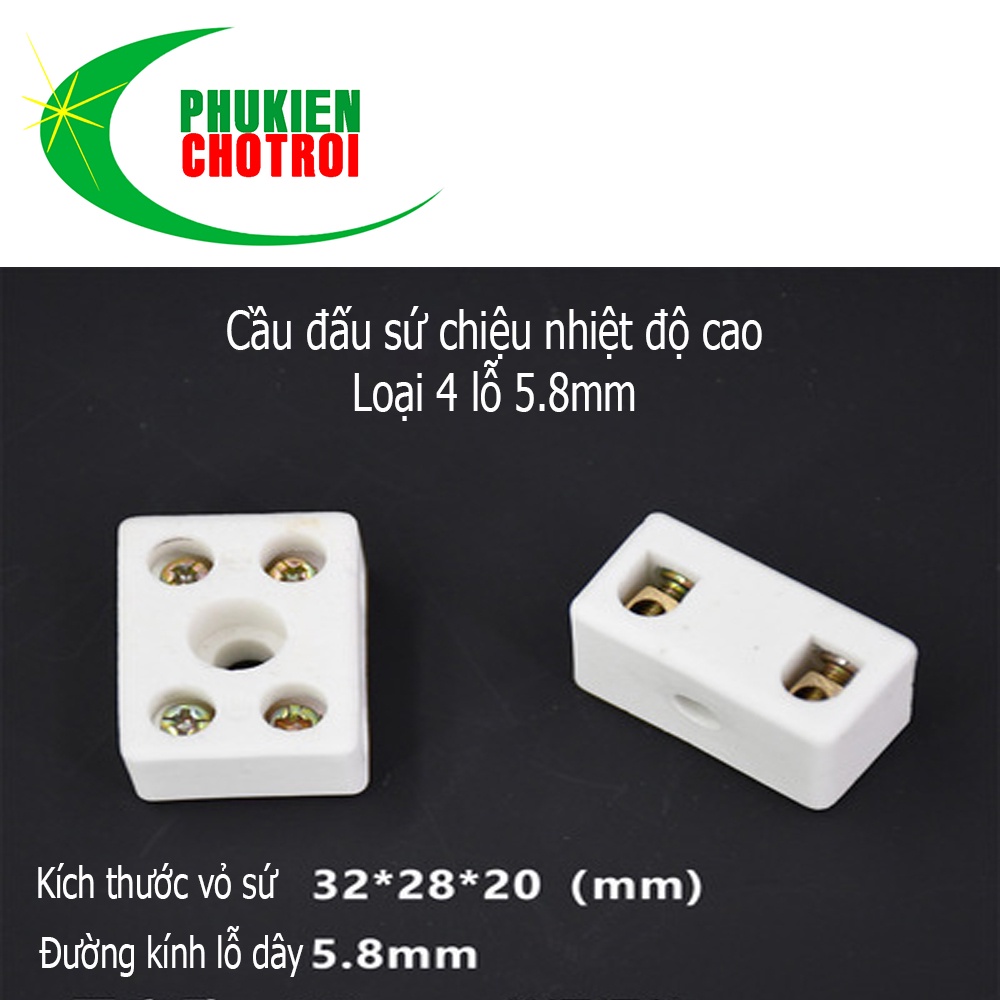 Cầu đấu sứ cách điện khung sứ chịu nhiệt