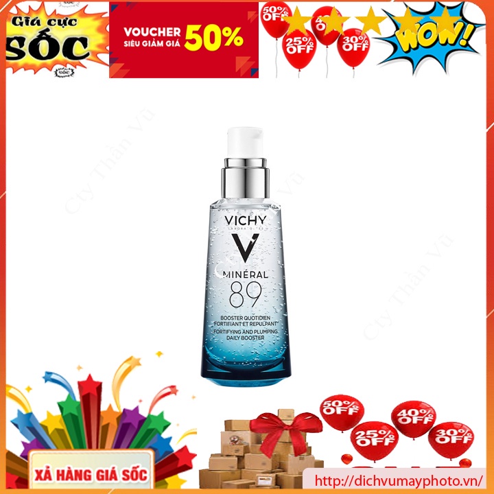 Serum khoáng Vichy Mineral 89 phục hồi chuyên sâu dung tích 50ml cấp ẩm kholinhkien