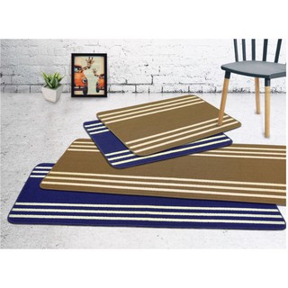 Bộ 2 Thảm Carmi Cao Cấp Dệt Sọc 180x50 và 80x50 cm