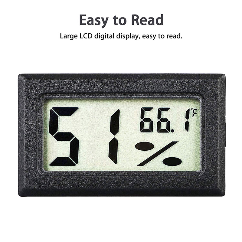Nhiệt kế kiêm ẩm kế kỹ thuật số mini có màn hình LCD tiện dụng