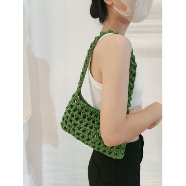 Túi đeo vai, Túi đan móc handmade